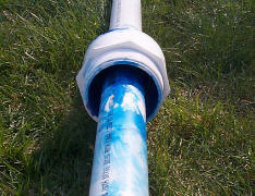 Rear of the 4x3 & 3x2 bushing (notice all the blue glue!)